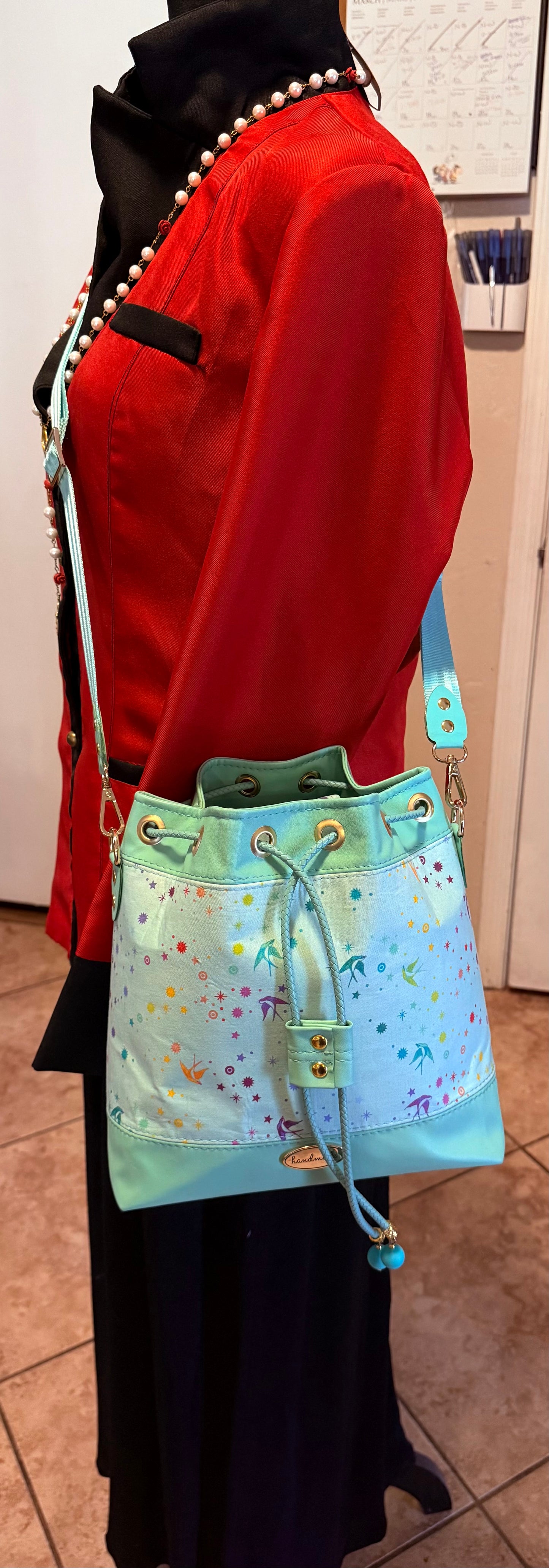 Starlight Swallow Handmade Bucket Bag Set
