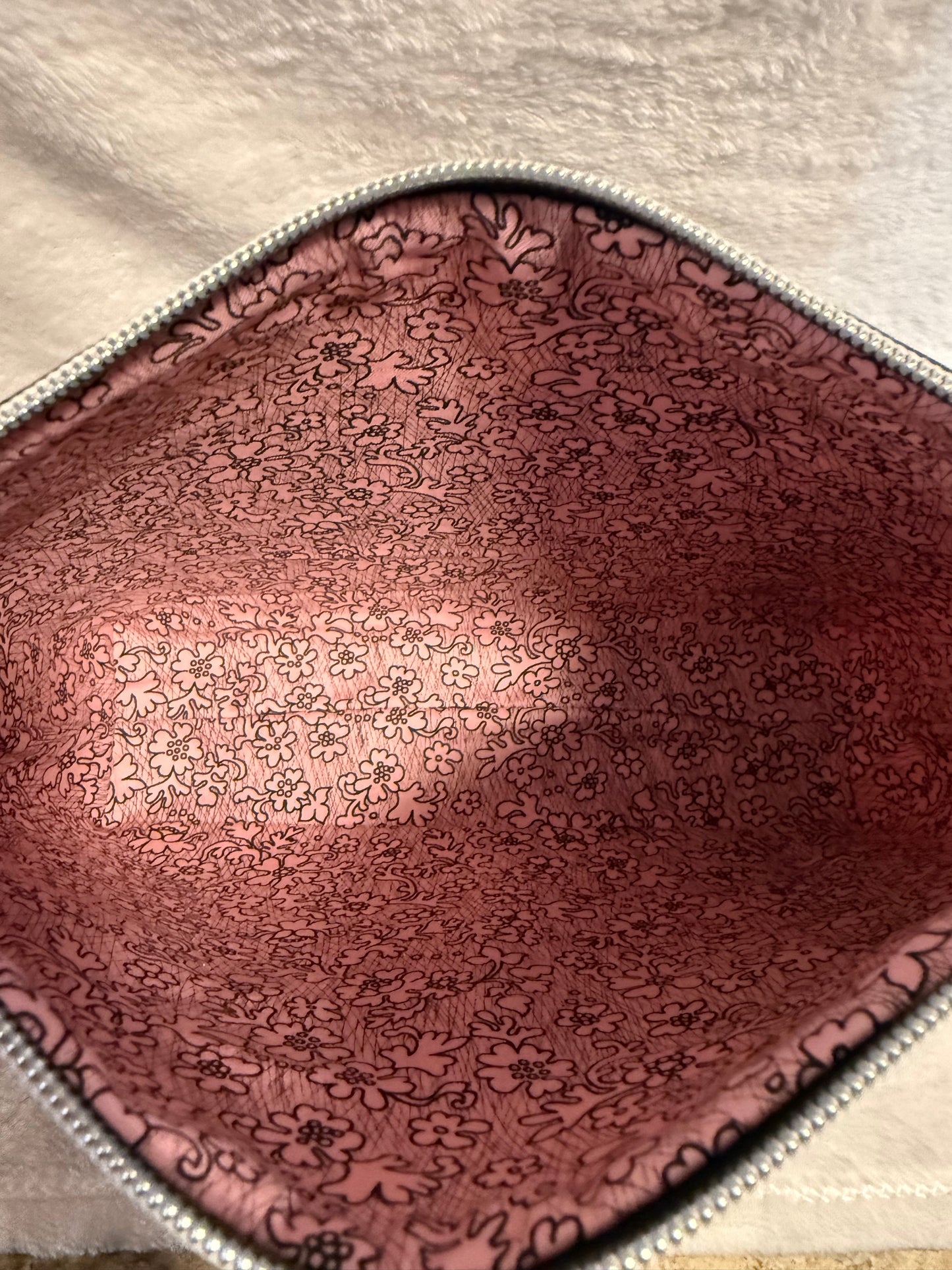 Blush Rose Handmade Cosmetic Bag
