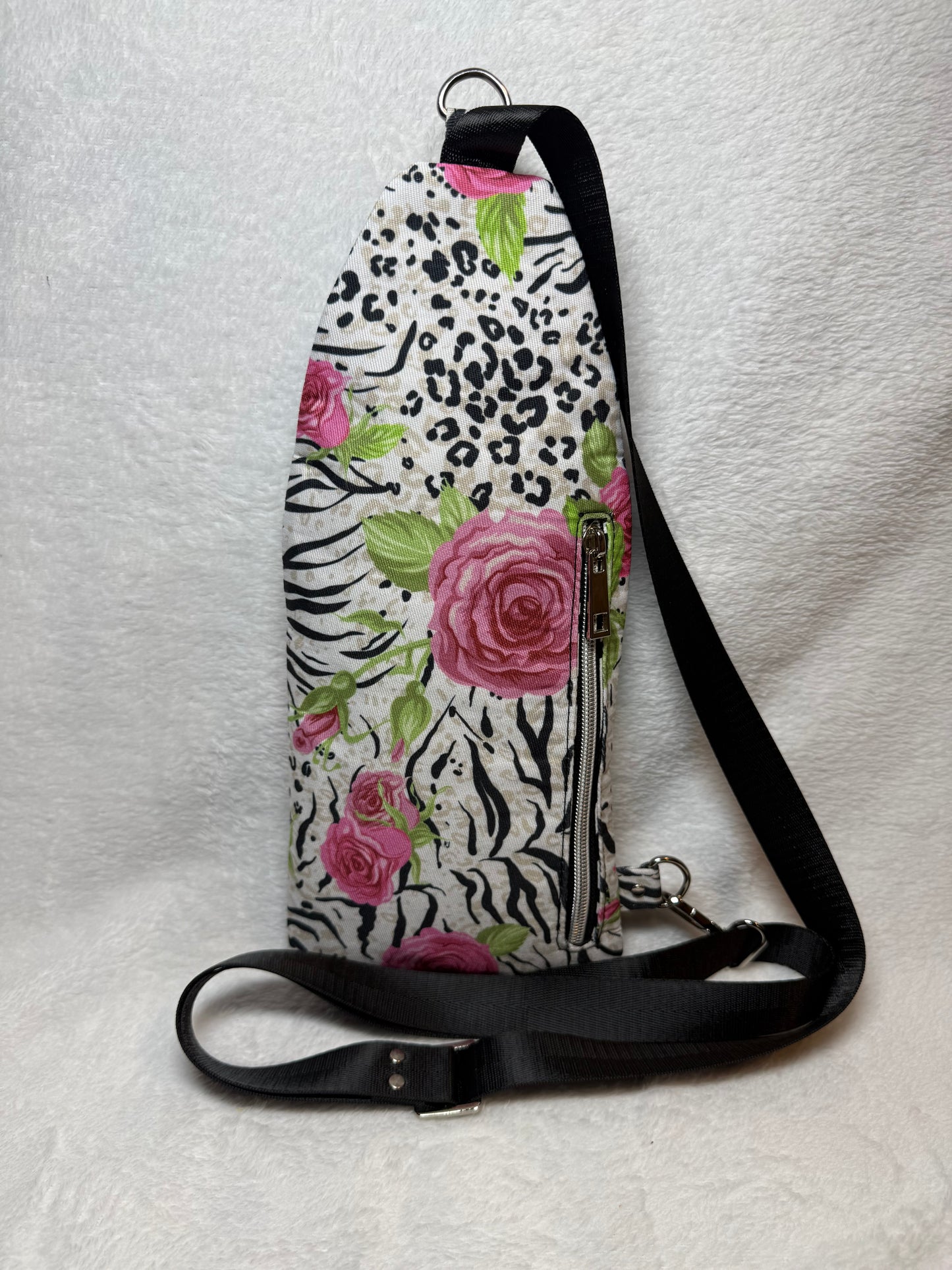 Wild Rose Handmade Sling Crossbody Bag