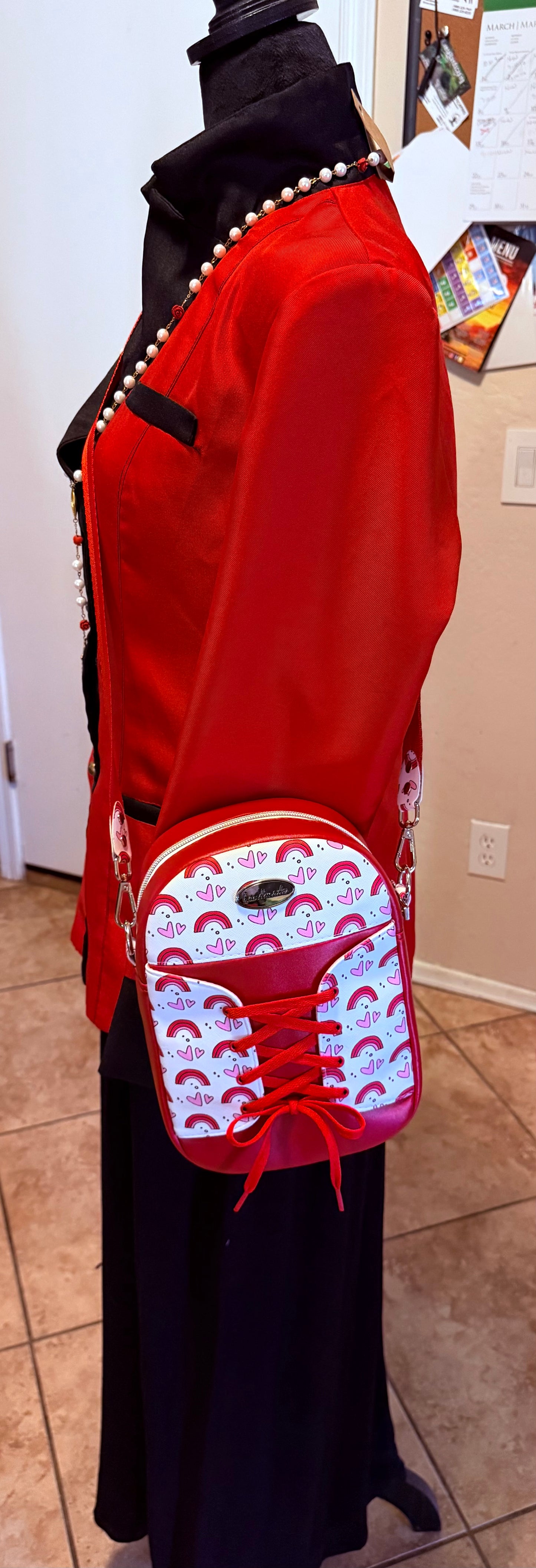 Sweetheart Rainbow Handmade Crossbody Bag Set