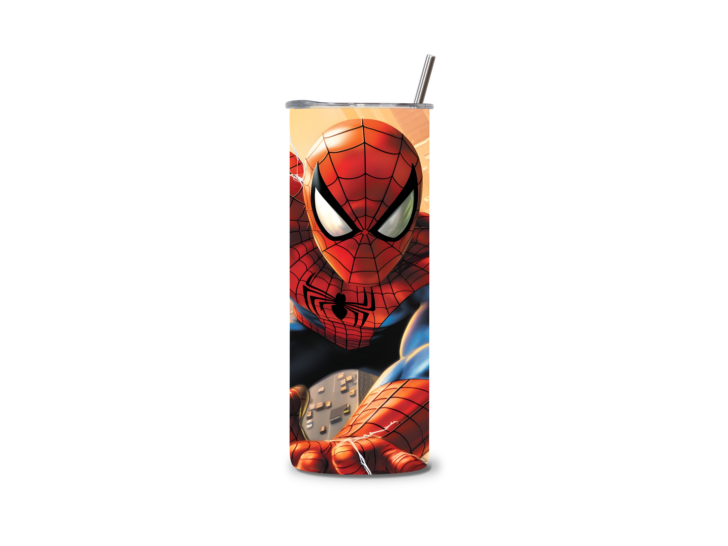 Cartoon SpiderMan 20 oz Skinny Tumbler Stainless Steel