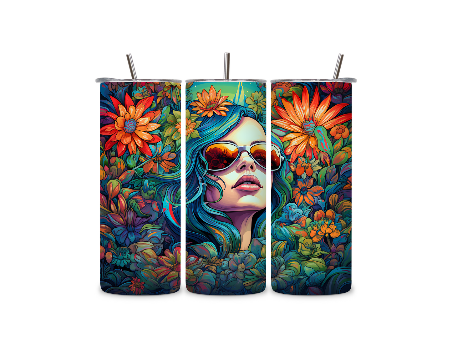 Daisy Forest 20 oz Skinny Tumbler Stainless Steel