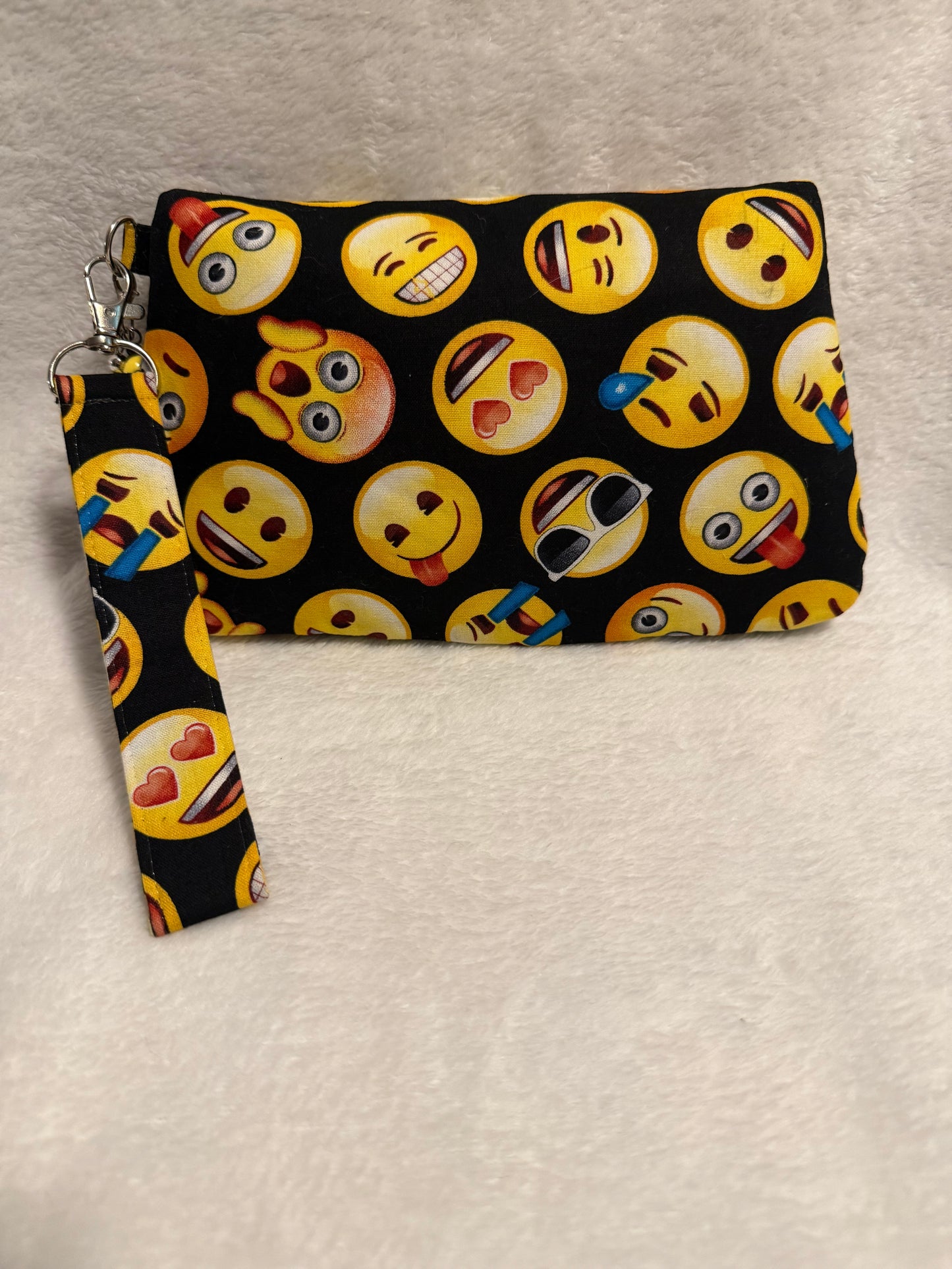 Emoji Vibe Handmade Wristlet Clutch Bag