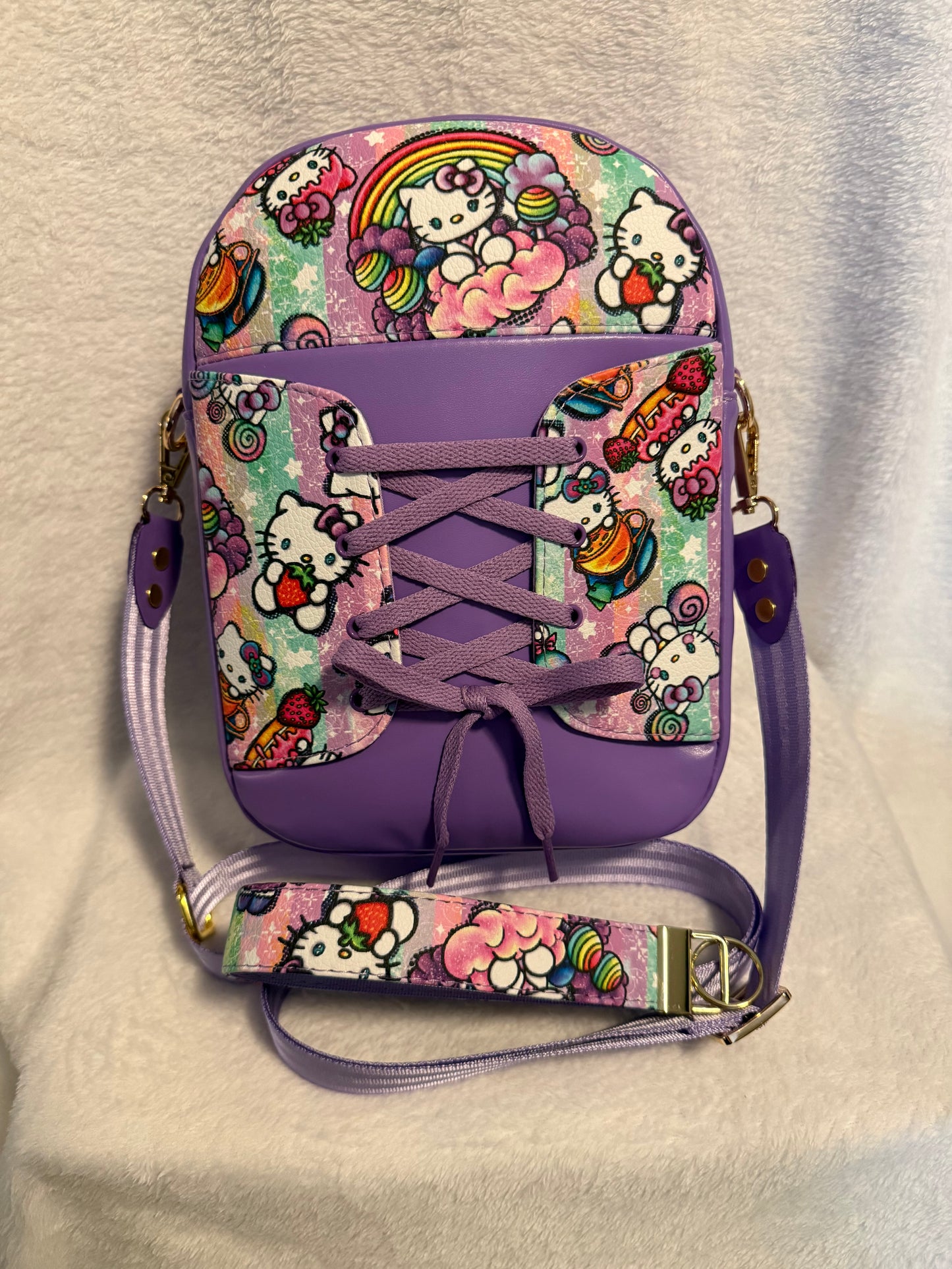 Cotton Candy Handmade Pastel Crossbody Bag