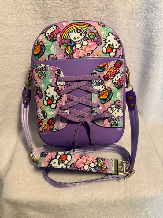 Cotton Candy Handmade Pastel Crossbody Bag