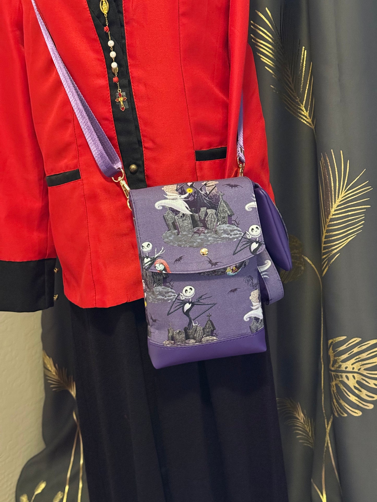 Spooky Town Handmade Halloween Crossbody Bag