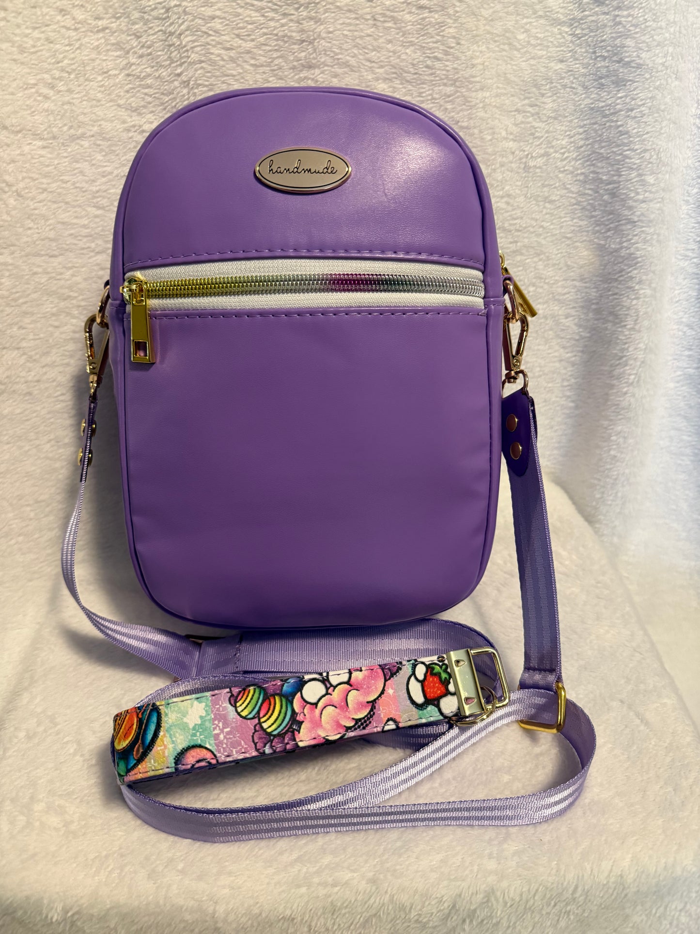 Cotton Candy Handmade Pastel Crossbody Bag