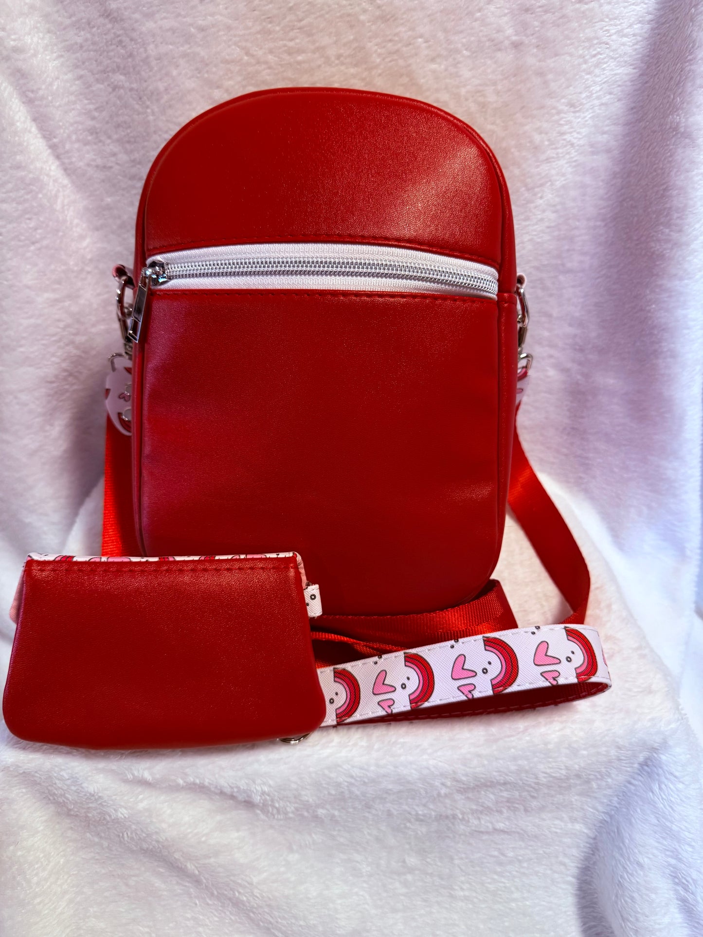 Sweetheart Rainbow Handmade Crossbody Bag Set