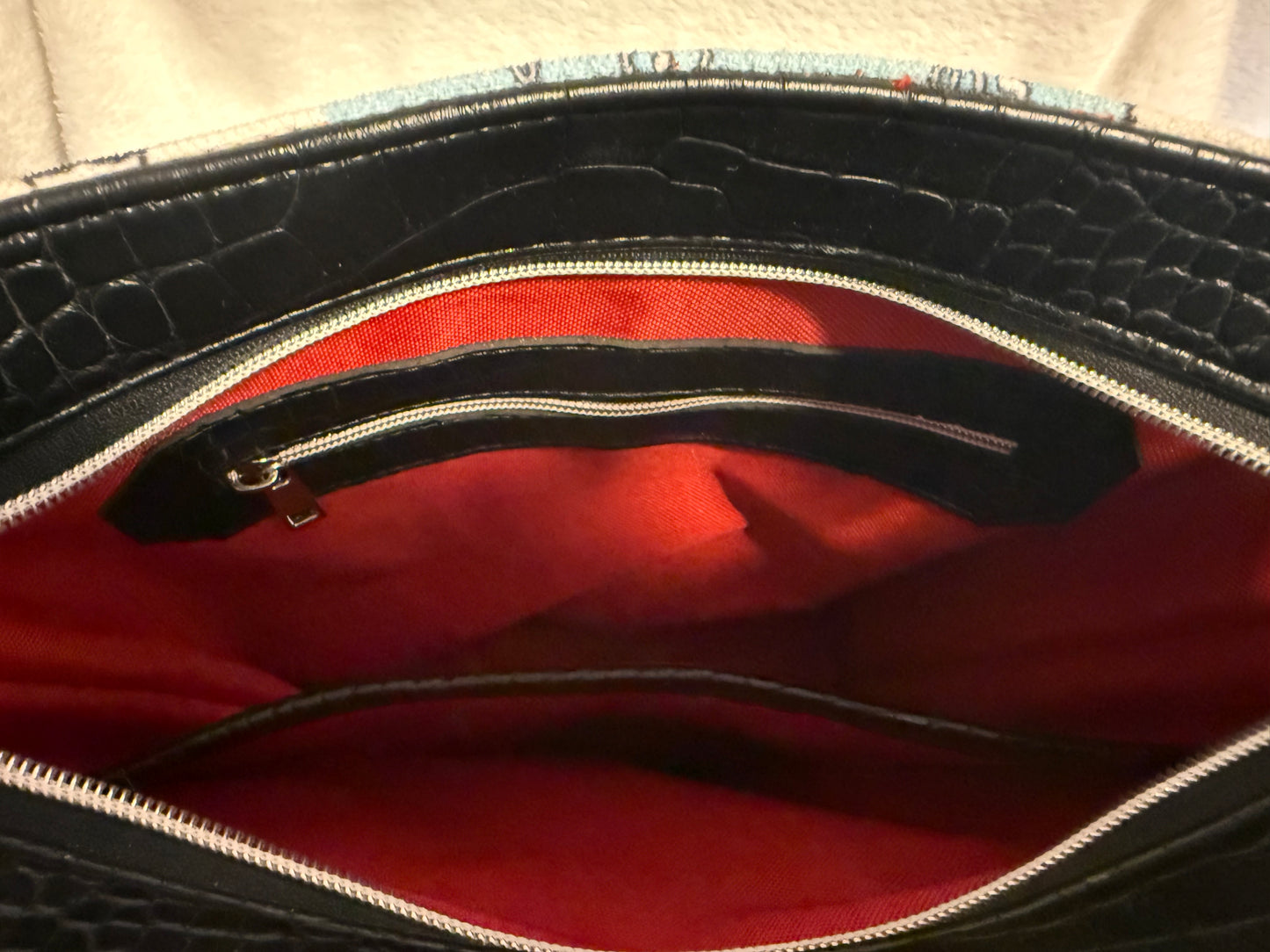 Vintage Cartoon Collage Crossbody Bag