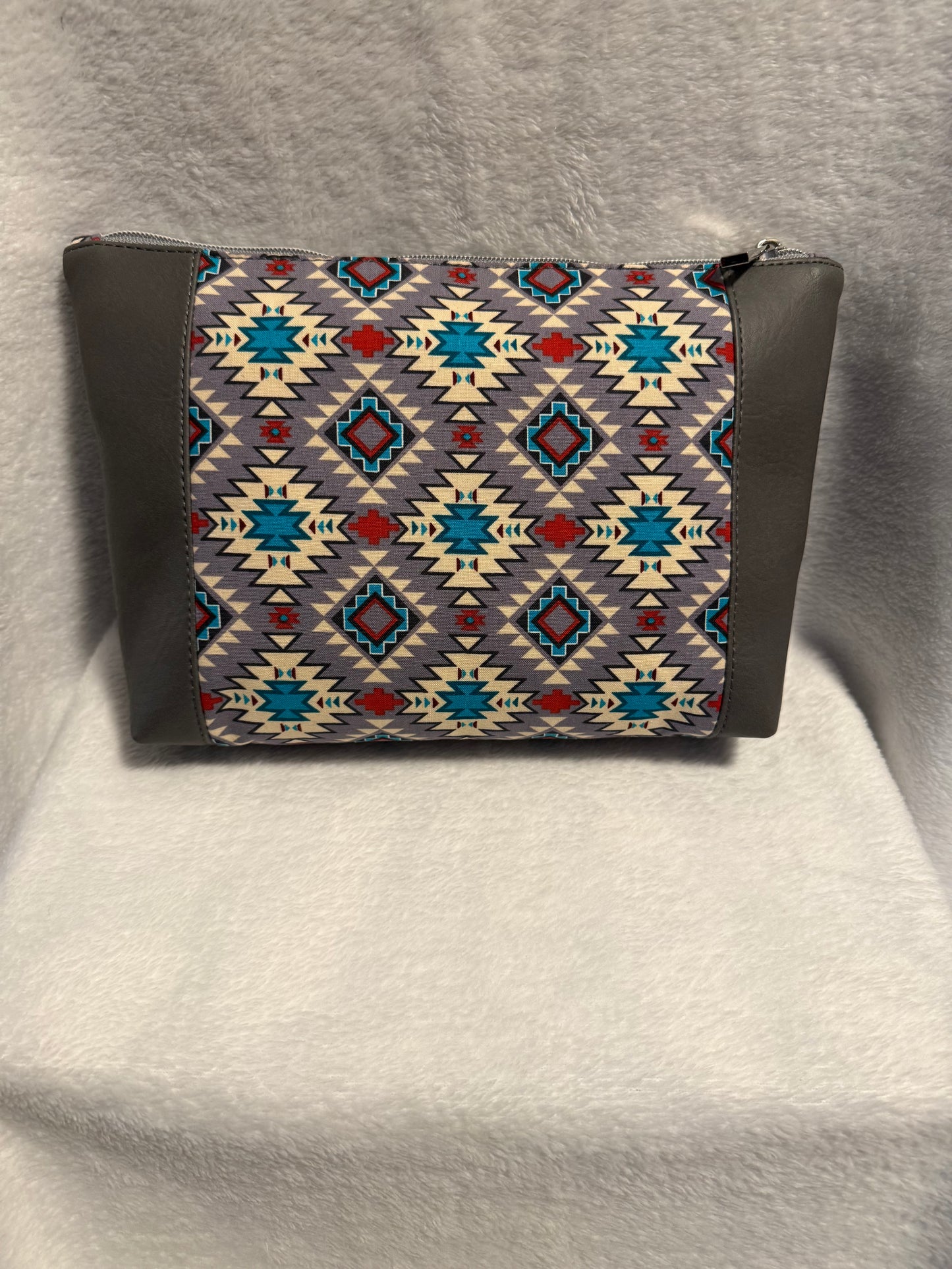 Mesa Gray Handmade Southwestern Cosmetic Bag
