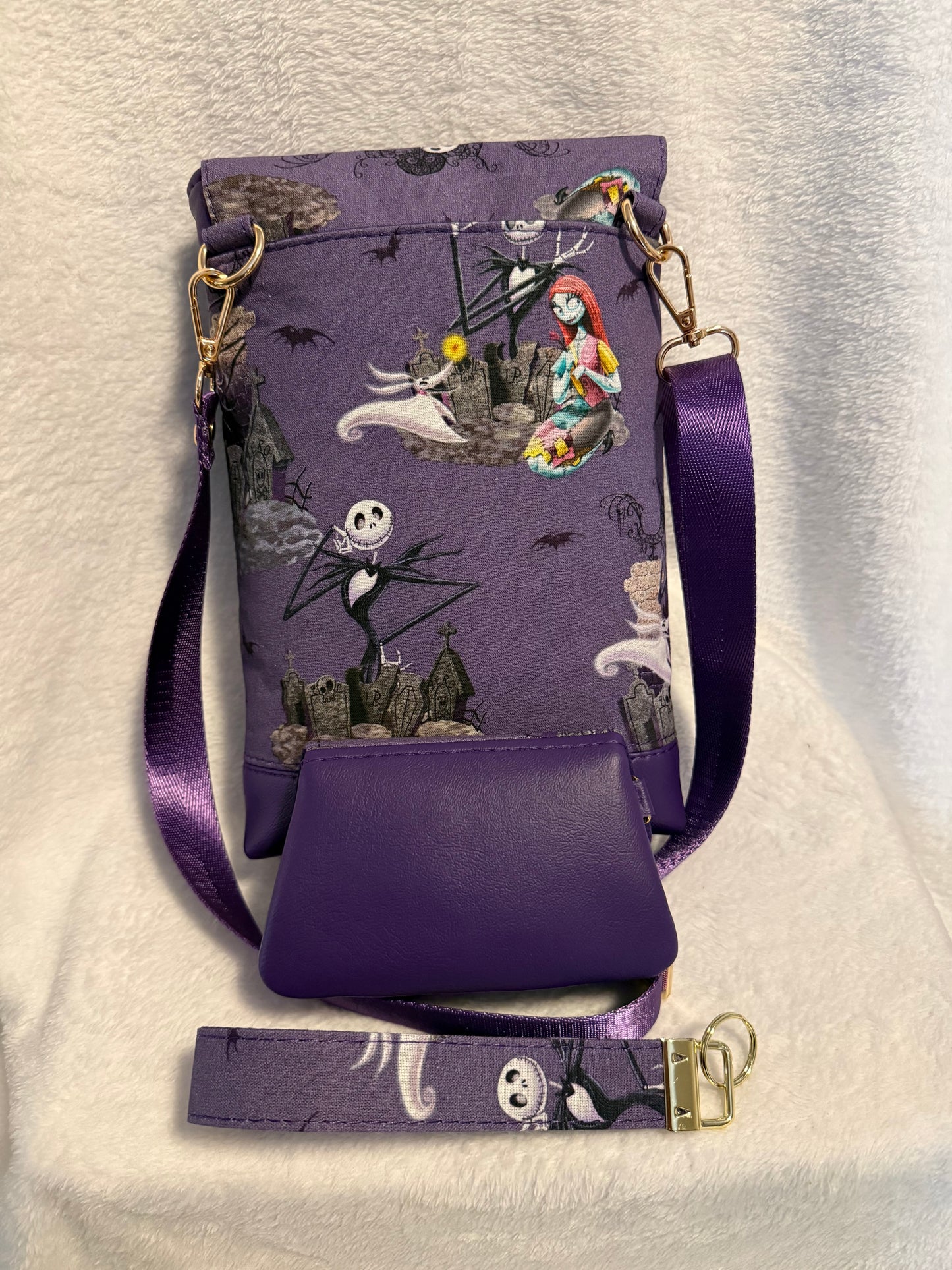 Spooky Town Handmade Halloween Crossbody Bag