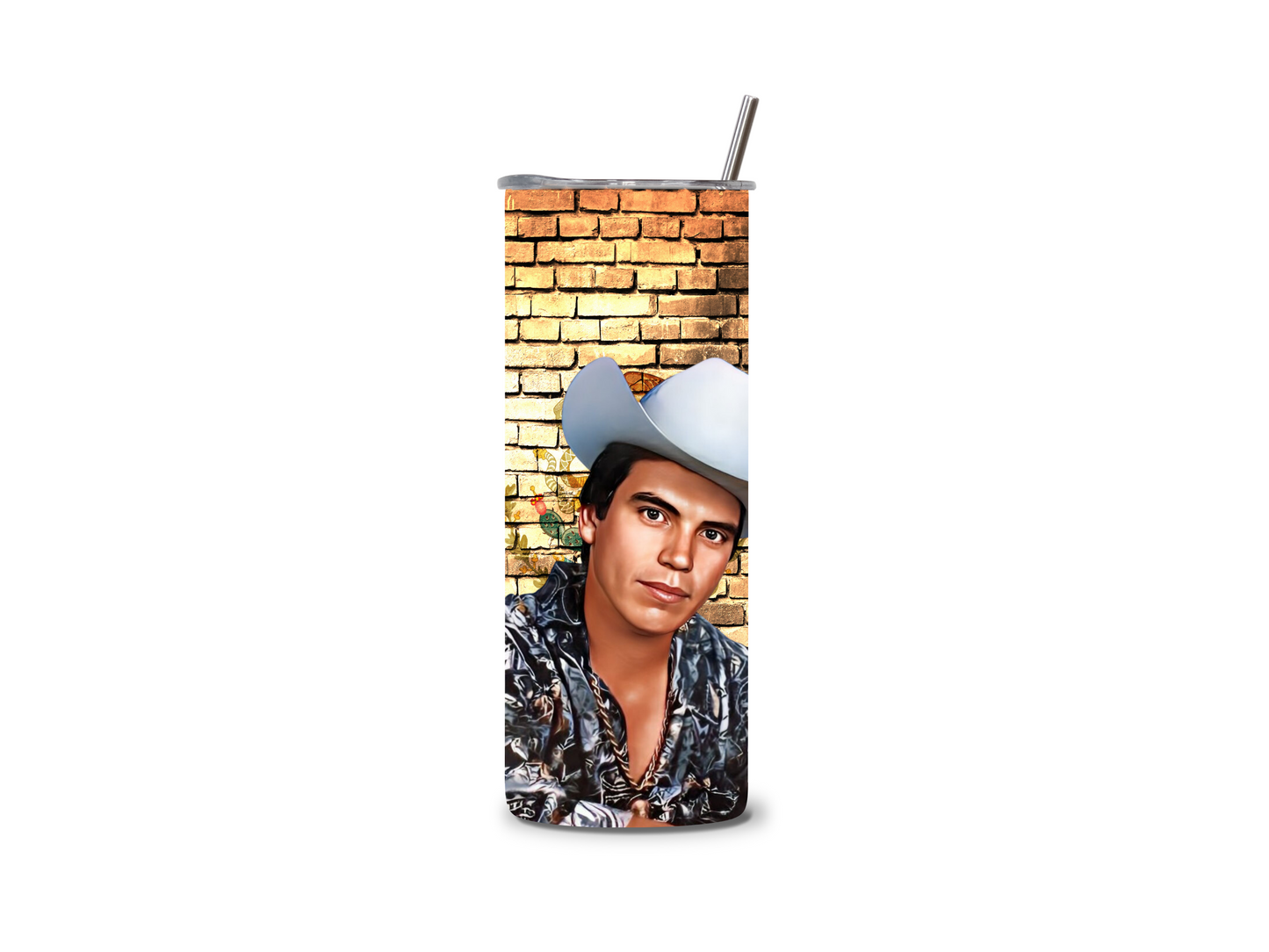 Chalino Sanchez-El Rey del Corrido- 20 oz Skinny Tumbler Stainless Steel