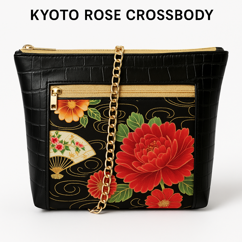 Kyoto Rose Crossbody Bag