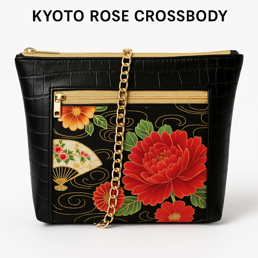 Kyoto Rose Crossbody Bag