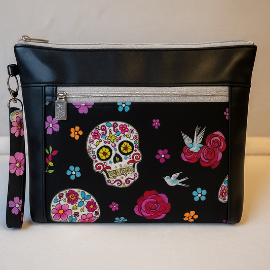Sugar Bloom Handmade Wristlet Clutch Bag