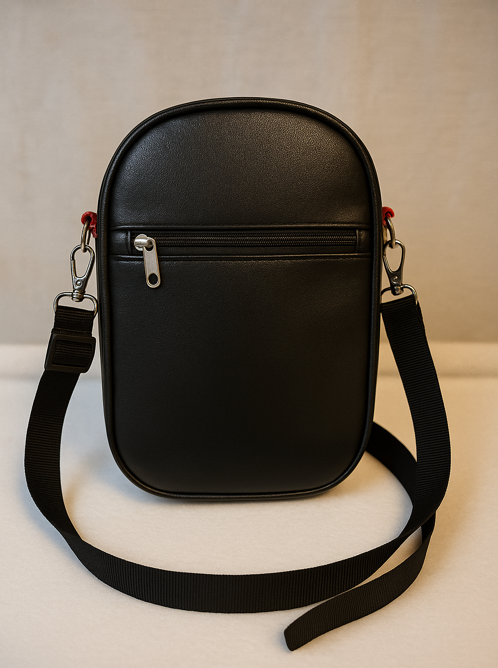 Red Paisley Lace-Up Mini Crossbody Bag