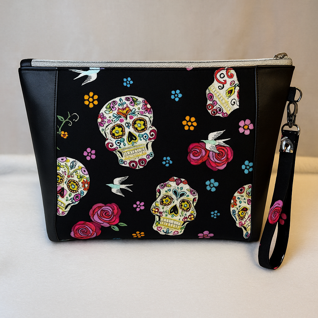 Sugar Bloom Handmade Wristlet Clutch Bag