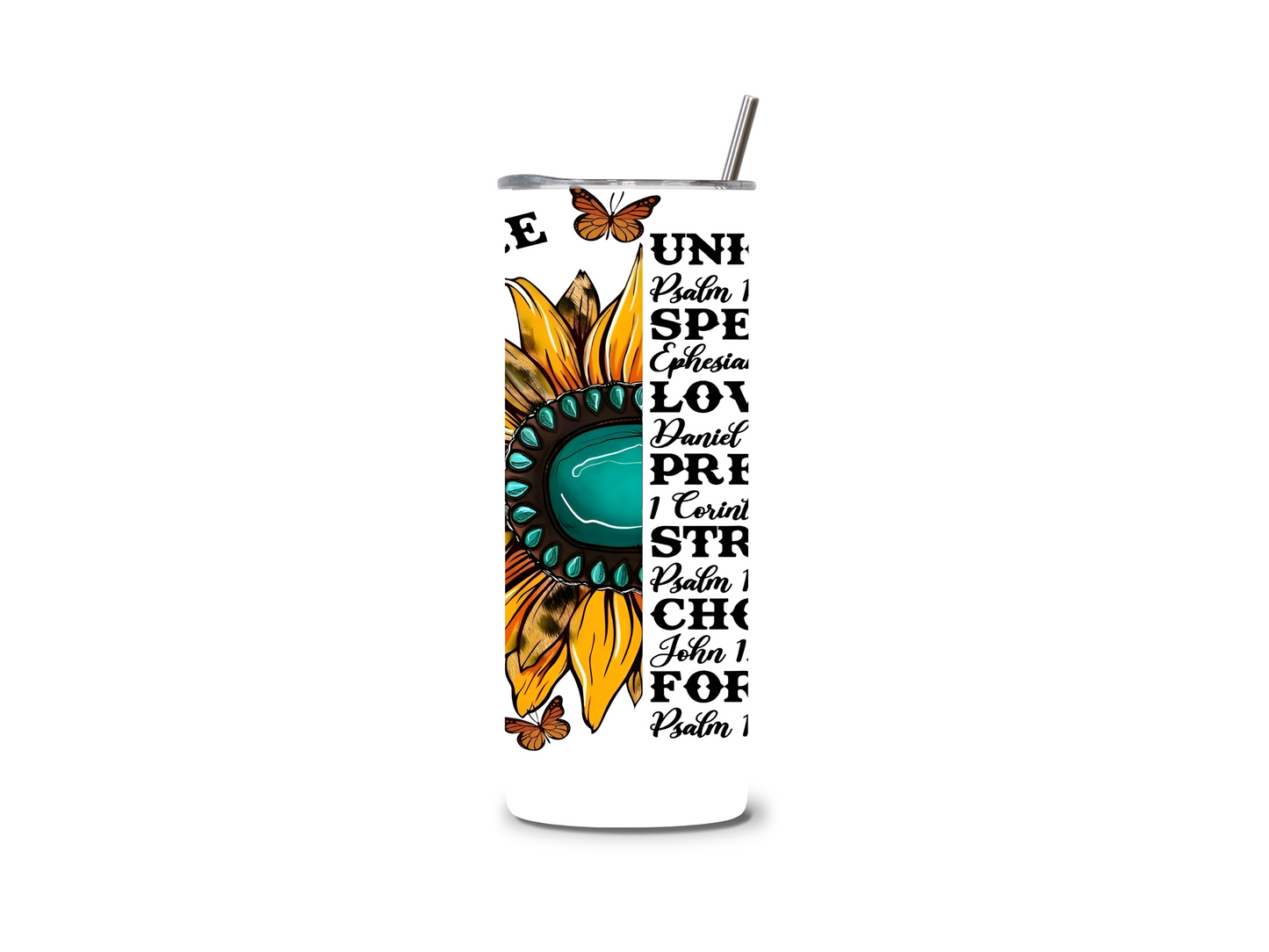 Christian Girl Inspired 20 oz Skinny Tumbler Stainless Steel
