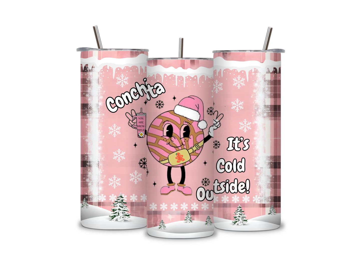 Cold Conchita 20 oz Skinny Tumbler Stainless Steel