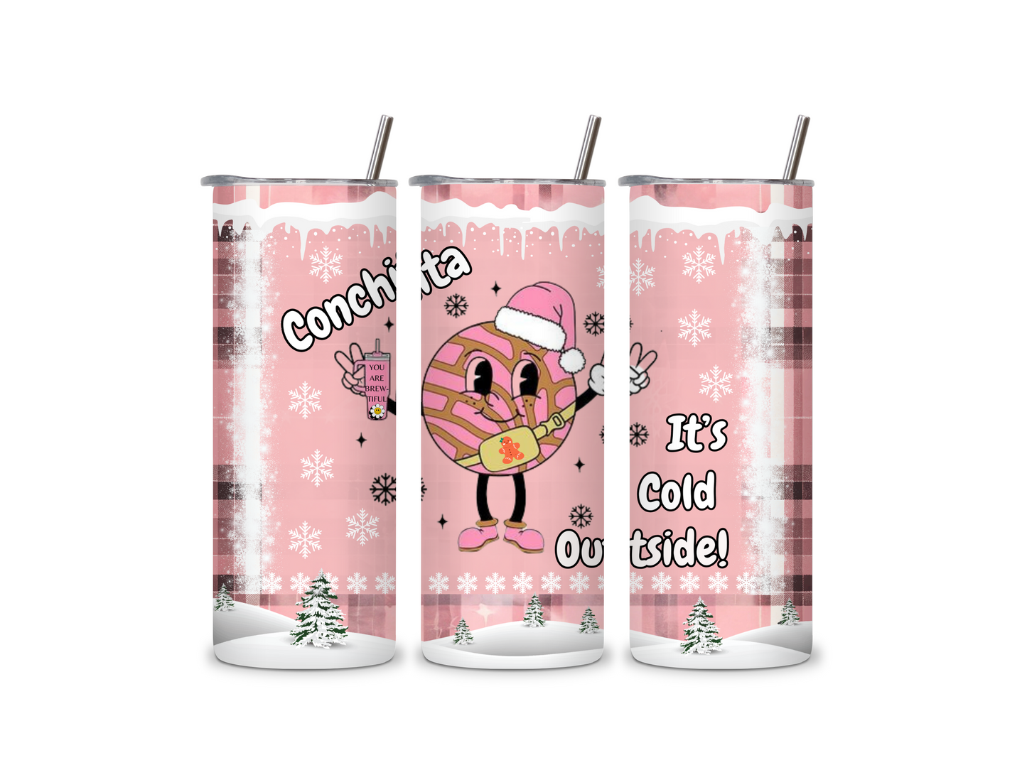 Cold Conchita 20 oz Skinny Tumbler Stainless Steel