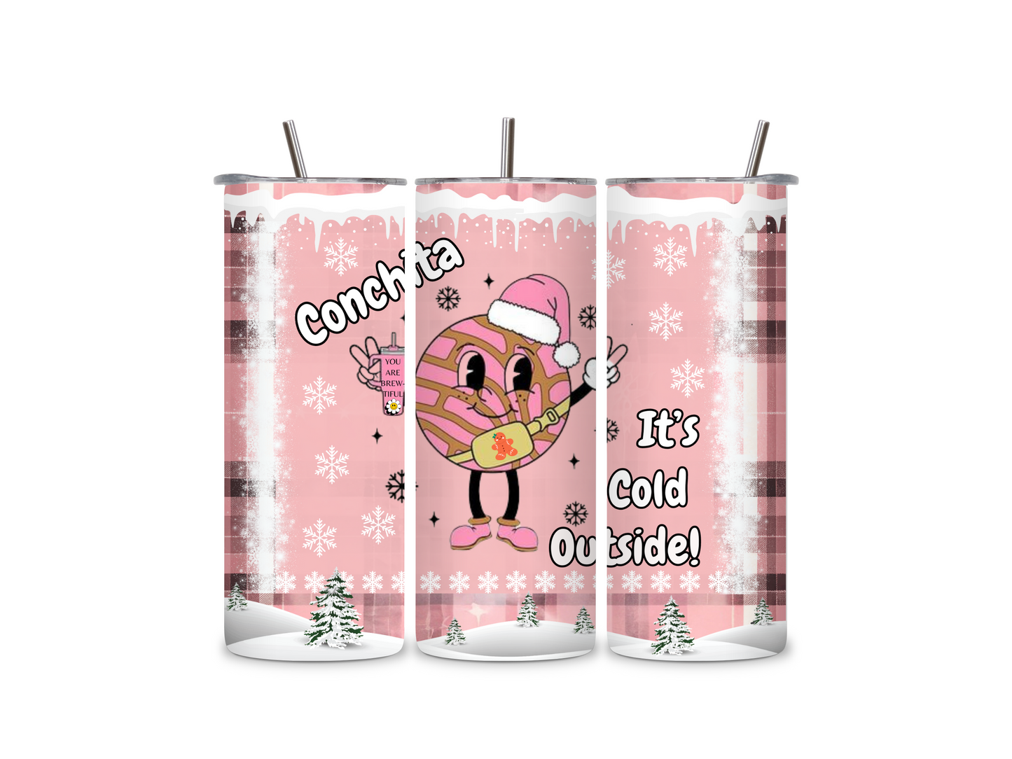 Cold Conchita 20 oz Skinny Tumbler Stainless Steel