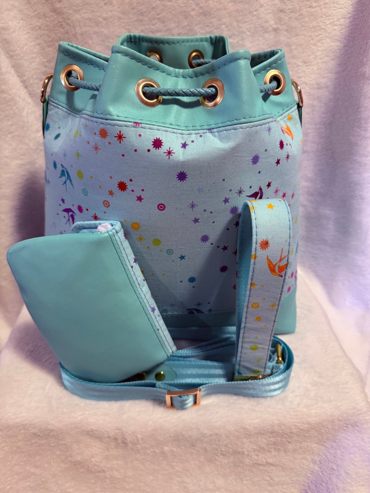 Starlight Swallow Handmade Bucket Bag Set