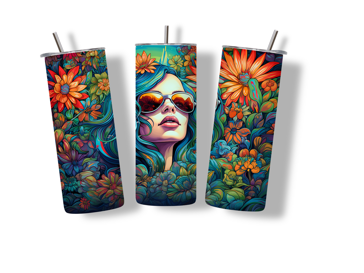 Daisy Forest 20 oz Skinny Tumbler Stainless Steel