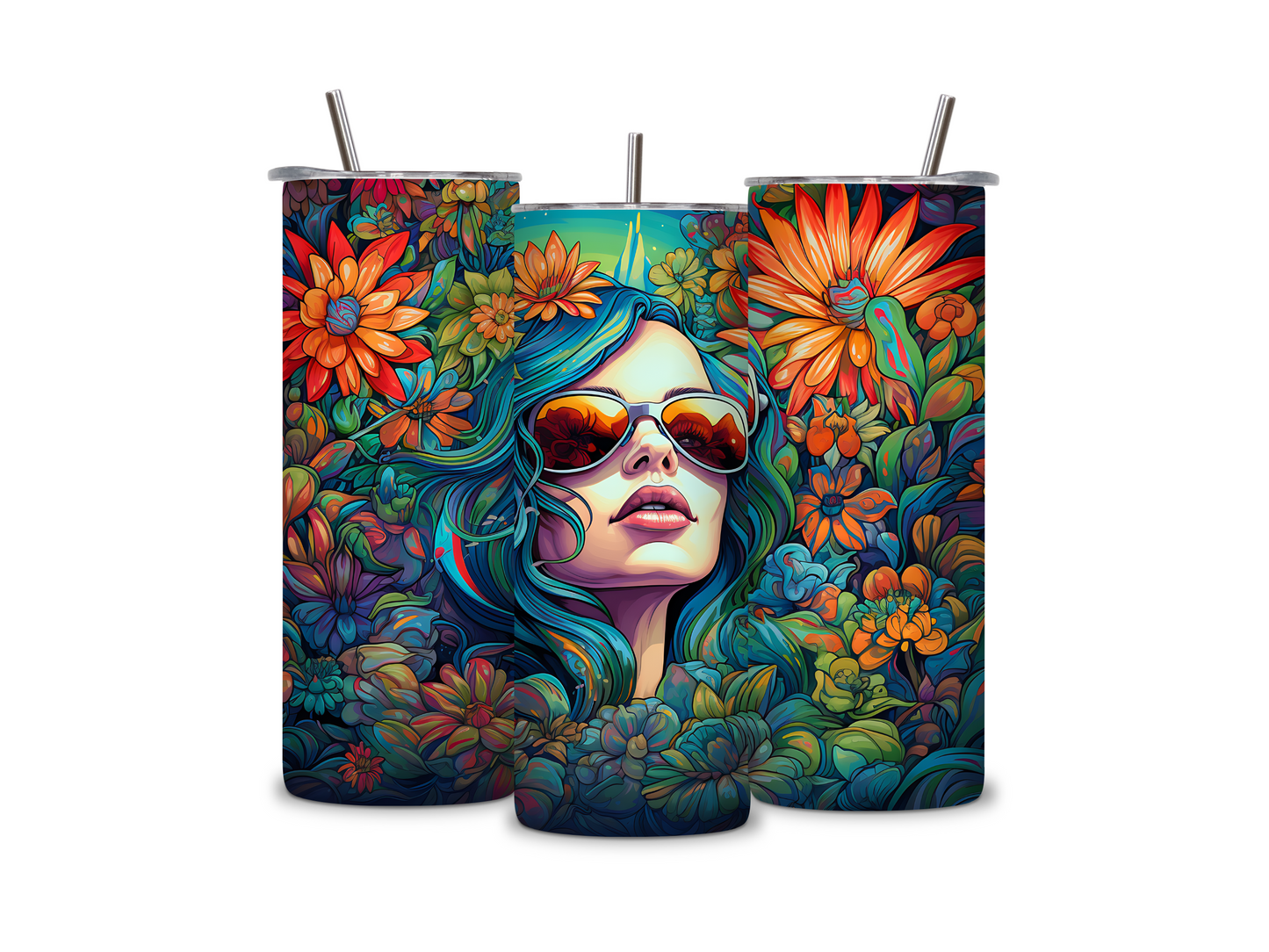 Daisy Forest 20 oz Skinny Tumbler Stainless Steel