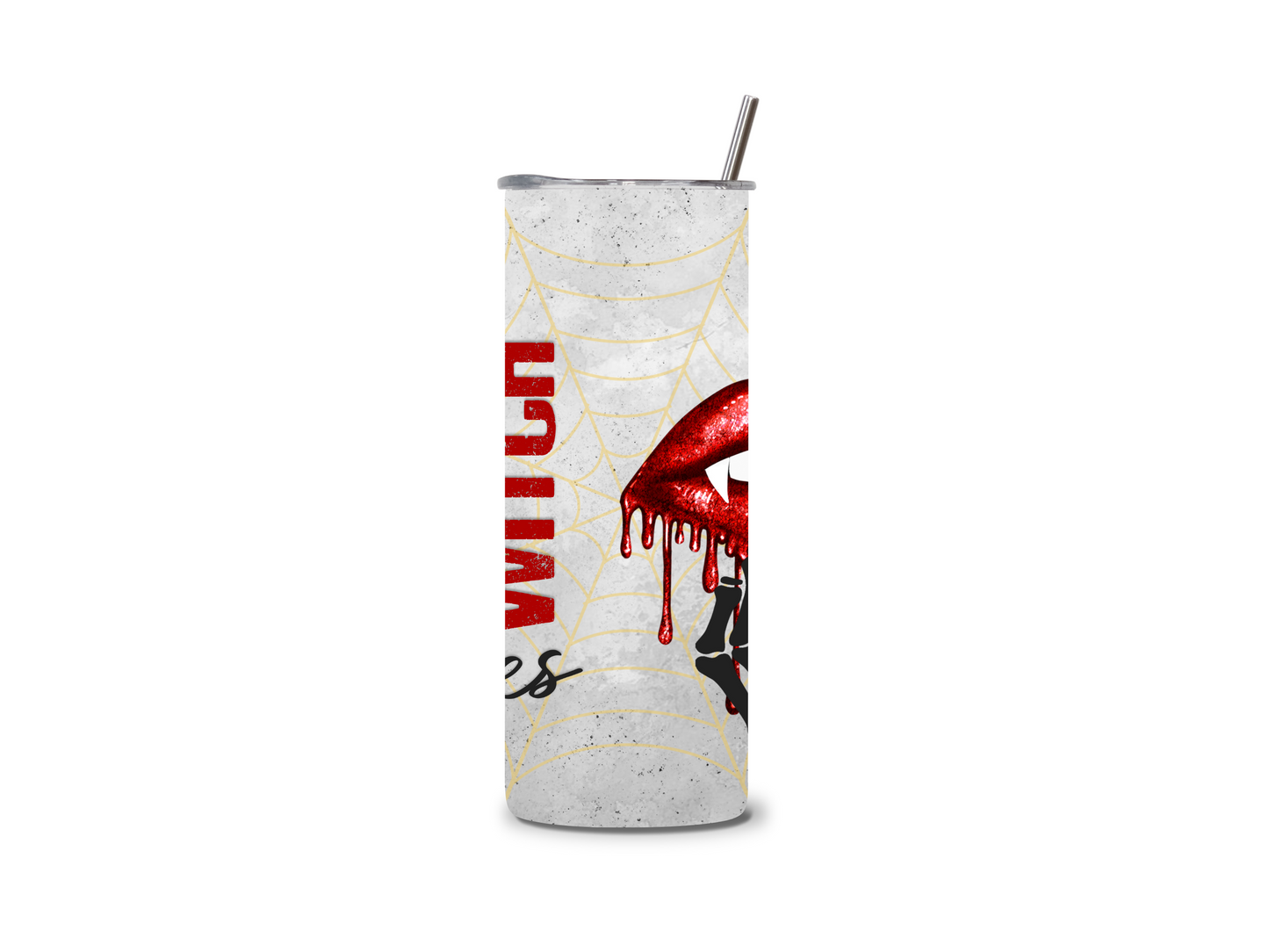 Halloween Bad Witch 20 oz Skinny Tumbler Stainless Steel