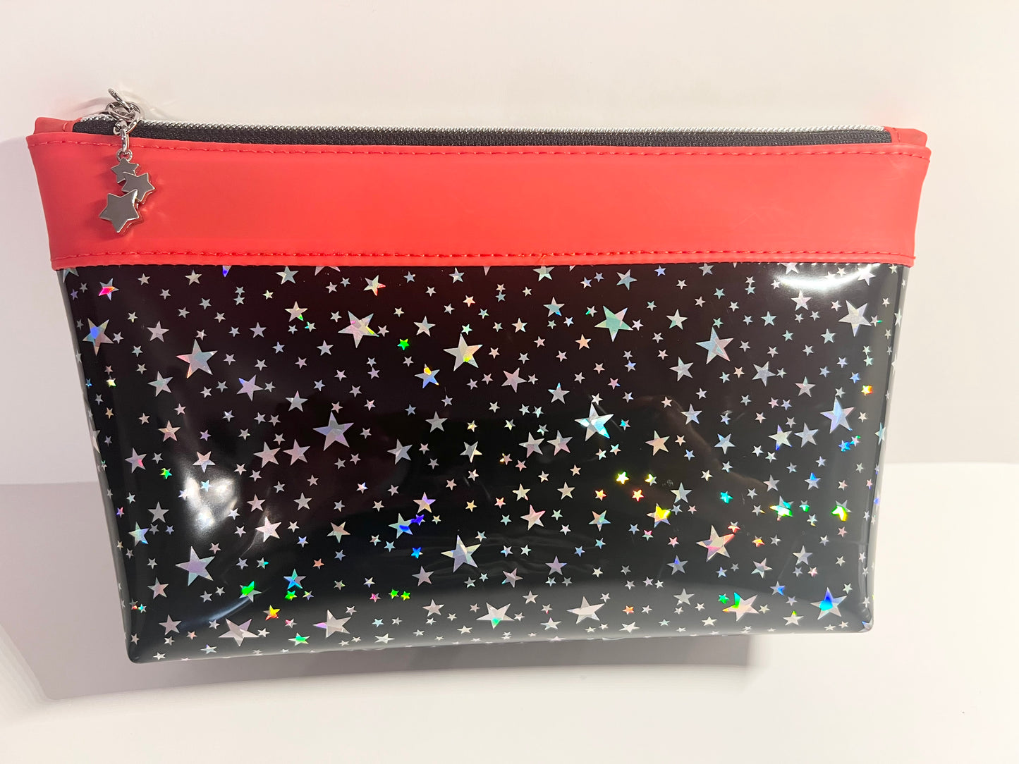 Silver Stars Handmade Jelly Makeup Bag