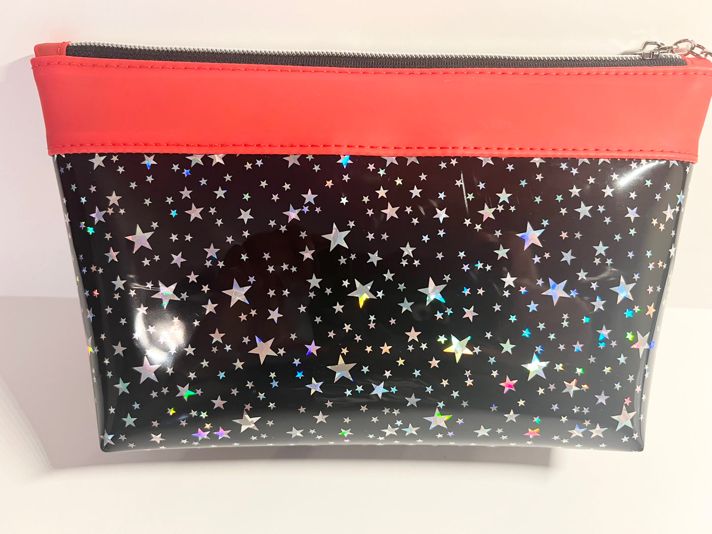 Silver Stars Handmade Jelly Makeup Bag