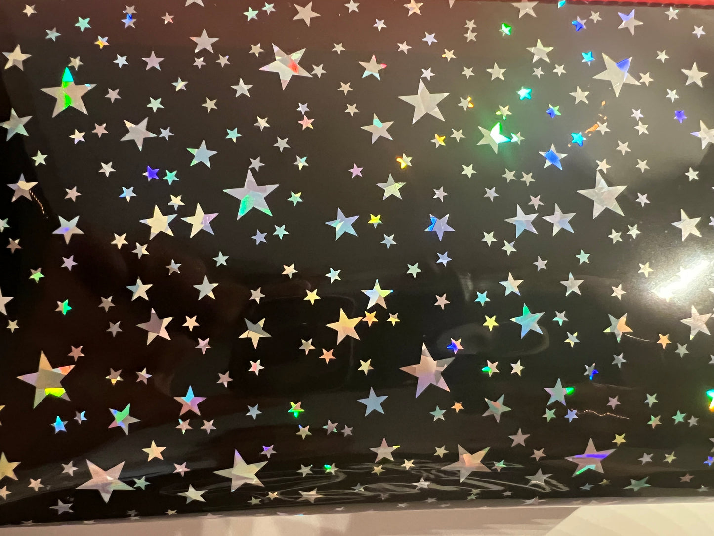 Silver Stars Handmade Jelly Makeup Bag