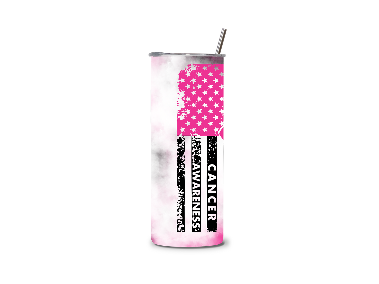 Warrior/Breast Cancer Awareness Pink  20oz Skinny Tumbler