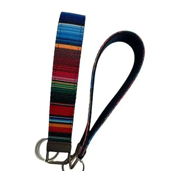 Serape Loop Wrist Key Fob– Navy Lined