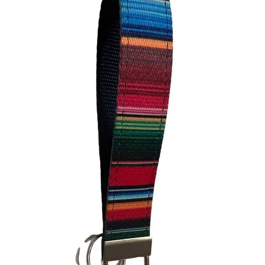 Serape Loop Wrist Key Fob– Navy Lined